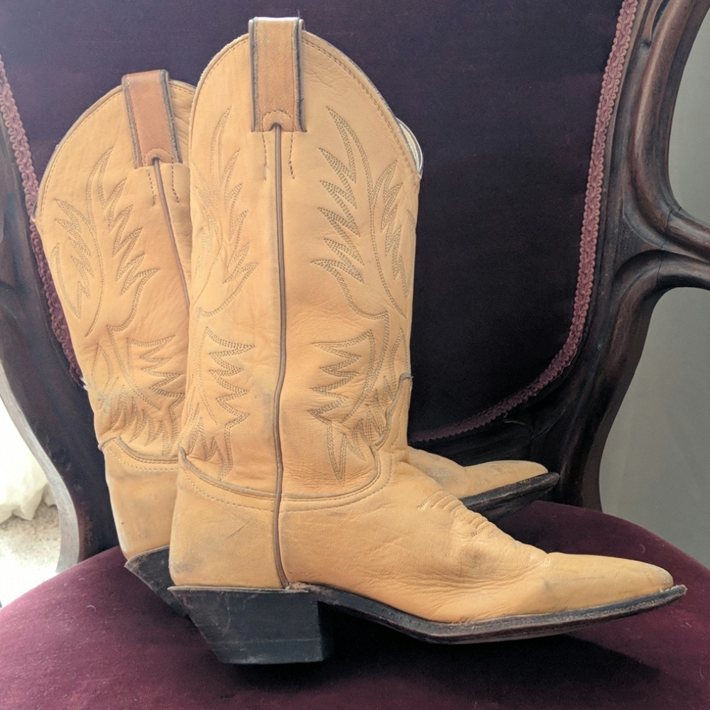 Deerskin Justin Boots